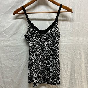 WHBM Black and White tank/cami